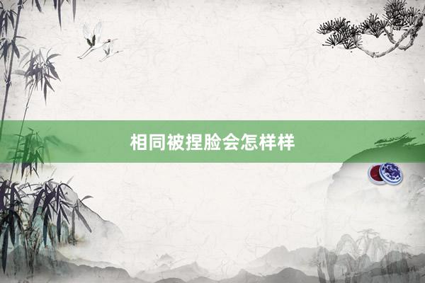 相同被捏脸会怎样样