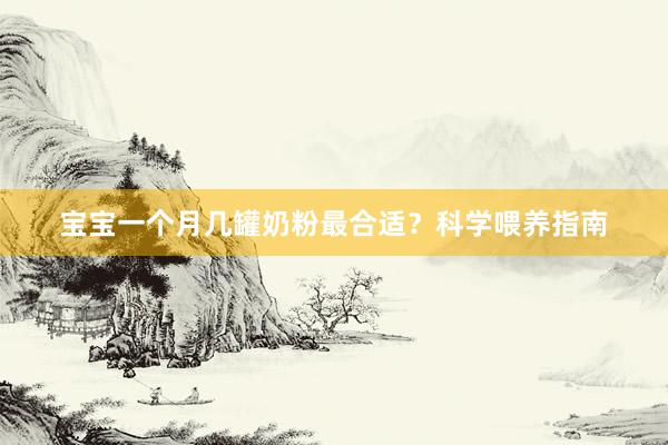 宝宝一个月几罐奶粉最合适？科学喂养指南